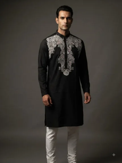 Black Designer Kurta