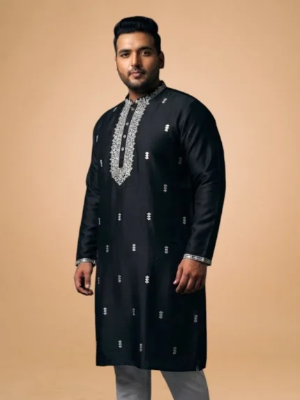 Black Designer Kurta