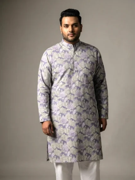 Printed Sequins Kurta Pajama